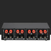 B052 2 In 2 Out Power Amplifier Speaker Selection Switcher with Volume Adjustment, 2 Power Amplifiers Audio Switcher Switch Distribution Comparator, 200W Per Channel