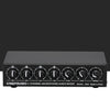 B054 4-Channel Microphone Mixer Support Stereo Output With Reverb Treble And Bass Adjustment, USB 5V Power Supply, US Plug