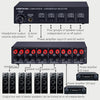 B032 2-in 4-out Power Amplifier Sound Switcher Speaker  Lossless Sound Quality 300W Per Channel Switch Distributor Comparator with Headset Monitoring Function / Audio Input