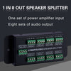 1 In 8 Out Amplifier And Sound Speaker Distributor, 8-Area Sound Source, Signal Distribution Panel, Audio Input, 300W Per Channel