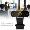 312 1080P HD USB 2.0 PC Desktop Camera Webcam with Mic, Cable Length: about 1.3m, Configuration:Regular