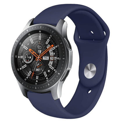 Monochrome Silicone Strap for Apply Samsung Galaxy Watch Active 22mm(mazarine)