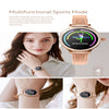 M8 1.04 inch IPS Color Screen Women Smartwatch IP68 Waterproof,Leather Watchband,Support Call Reminder/Heart Rate Monitoring/Blood Pressure Monitoring/Sleep Monitoring/Excessive Sitting Reminder/Menstrual Reminder(Black)