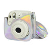 Aurora Oil Paint Full Body Camera PU Leather Case Bag with Strap for FUJIFILM instax mini 9 / mini 8+ / mini 8(Silver)