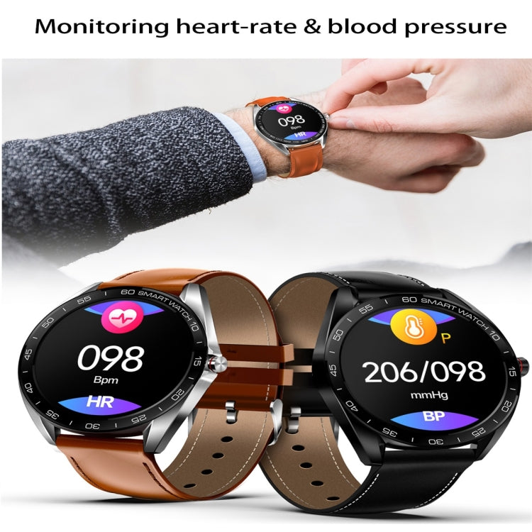 K7 1.3 inch IPS Color Screen Smartwatch IP68 Waterproof,Metal Watchband,Support Call Reminder /Heart Rate Monitoring /Blood Pressure Monitoring/Sleep Monitoring/Sedentary Reminder(Silver)