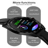 K7 1.3 inch IPS Color Screen Smartwatch IP68 Waterproof,Leather Watchband,Support Call Reminder /Heart Rate Monitoring /Blood Pressure Monitoring/Sleep Monitoring/Sedentary Reminder(Black)