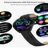 K7 1.3 inch IPS Color Screen Smartwatch IP68 Waterproof,Leather Watchband,Support Call Reminder /Heart Rate Monitoring /Blood Pressure Monitoring/Sleep Monitoring/Sedentary Reminder(Black)