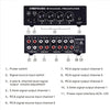 2 in 8 out Switcher Pre-Amplifier Speaker Distributor Signal Booster with Volume Control And Earphone 16-600 ohms / Monitor Function