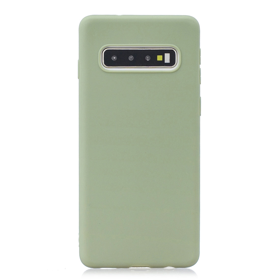 Frosted Solid Color TPU Protective Case for Galaxy S10 Plus(Bean green)