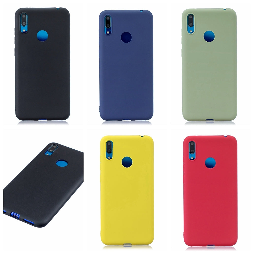 Frosted Solid Color TPU Protective Case for Huawei Y7 2019/Enjoy 9(Royalblue)