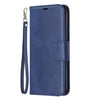 Retro Lambskin Texture Pure Color Horizontal Flip PU Leather Case for  Huawei P Smart  Z, with Holder & Card Slots & Wallet & Lanyard(Blue)