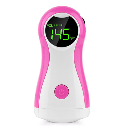 YK-90C Mini Fetal Doppler Baby Ultrasound Sound Heartbeat Detector Monitor Prenatal With Earphone  Fetal Doppler Stethoscope(Pink)