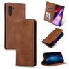 Retro Skin Feel Business Magnetic Horizontal Flip Leather Case for Galaxy Note 10(Brown)