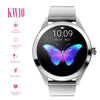 KW10 1.04 inch TFT Color Screen Smart Watch IP68 Waterproof,Metal Watchband,Support Call Reminder /Heart Rate Monitoring/Sedentary reminder/Sleep Monitoring/Predict Menstrual Cycle Intelligently(Silver)