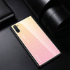 Gradient Color Glass Case for Galaxy Note10(Yellow)