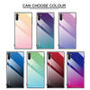 Gradient Color Glass Case for Galaxy Note10(Yellow)
