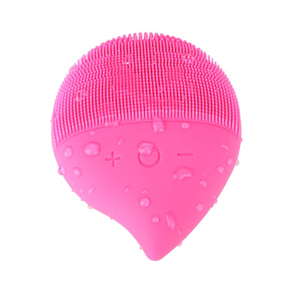 MC-J01 Silicone Electric Washing Facial Cleansing Mask Imported Color Light Constant Cleansing Instrument(Rose red)