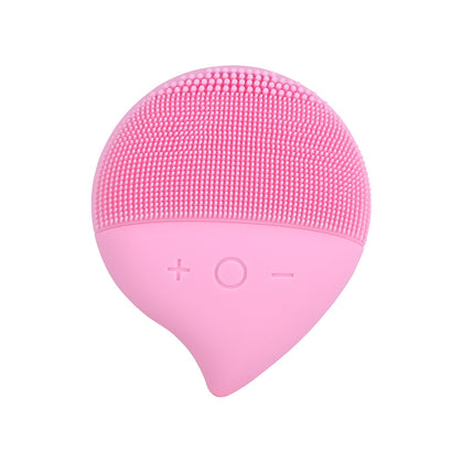 MC-J01 Silicone Electric Washing Facial Cleansing Mask Imported Color Light Constant Cleansing Instrument(Pink)