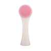 0801 Face Wash Cleansing Instrument Manual Cleansing Brush Silicone Double Side Massage Brush Face Washer Beauty Tools(White)