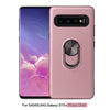 360 Rotary Multifunctional Stent PC+TPU Case for Galaxy S10+ ,with Magnetic Invisible Holder(Rose Gold)