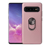 360 Rotary Multifunctional Stent PC+TPU Case for Galaxy S10+ ,with Magnetic Invisible Holder(Rose Gold)