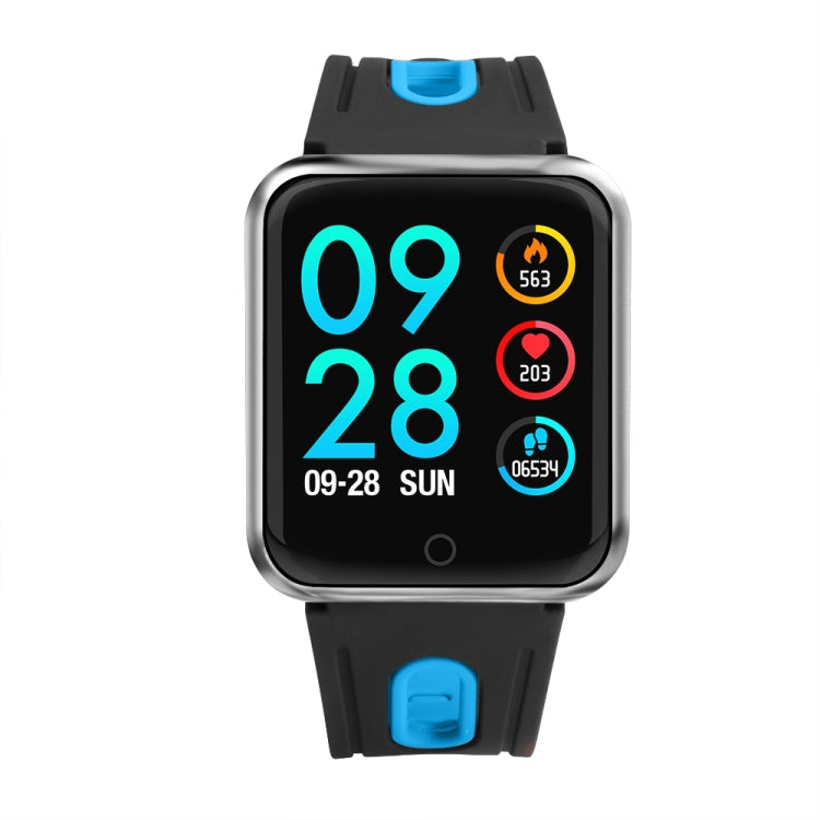 P68 1.3 inch IPS Color Screen Smartwatch IP68 Waterproof,Silicone Watchband,Support Call Reminder/Heart Rate Monitoring/Blood Pressure Monitoring/Sleep Monitoring/Blood Oxygen Monitoring(Blue)