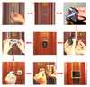 4.3 inch LCD Door Camera Recordable Digital Peephole Video Recording Motion Detect Door Eye Doorbell Video(Gold)