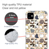 3D Pattern Printing Soft TPU Cell Phone Cover Case For iPhone 11(Minicat)