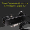 Professional Stereo Signal Converted to Microphone Balanced Signal Output