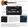 Electric Guitar Electric Bass Passive DI Box with Earthing Switch Function of Humming Noise Cancellation