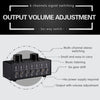 6 Input 1 Output Audio Signal Selection Switcher Output Volume Adjustment Control 3.5mm Interface