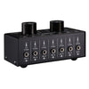 6 Input 1 Output Audio Signal Selection Switcher Output Volume Adjustment Control 3.5mm Interface