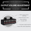 6 Input 2 Output Or 2 Input 6 Output Audio Signal Source Selection Switcher RCA Port