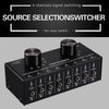 6 input 2 output or 2 input 6 output audio signal source selection switcher 3.5mm interface