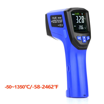 FLUS IR-835 -50?1350? Laser Infrared IR LCD Color Display Double Laser Point Handheld Digital Electronic Outdoor Hygrometer Thermo