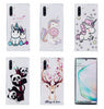 For Galaxy Note 10 Oil Embossed Pattern Anti-Drop TPU Case(Three Pandas)