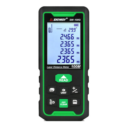 SNDWAY SW-100G Green lLght Digital Laser Tape Sensor Range Finder