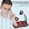 T911 TWS Wireless Bluetooth 5.0 Music Earphones In-ear Stereo   Earbuds Mini Headset With Charging Case(Dark Black)
