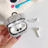 For Apple AirPods1/2  Plush Bluetooth Headphone Protective Case(Deep Gray)