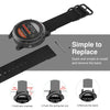 For Garmin Fenix 5 22mm Three-ring Nylon Watchband(Black)