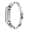For Fitbit Alta Smart Watch X-shaped Metal Strap(Silver)