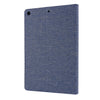 For iPad 10.2 Cloth Style TPU Flat Protective Shell(Deep Blue)