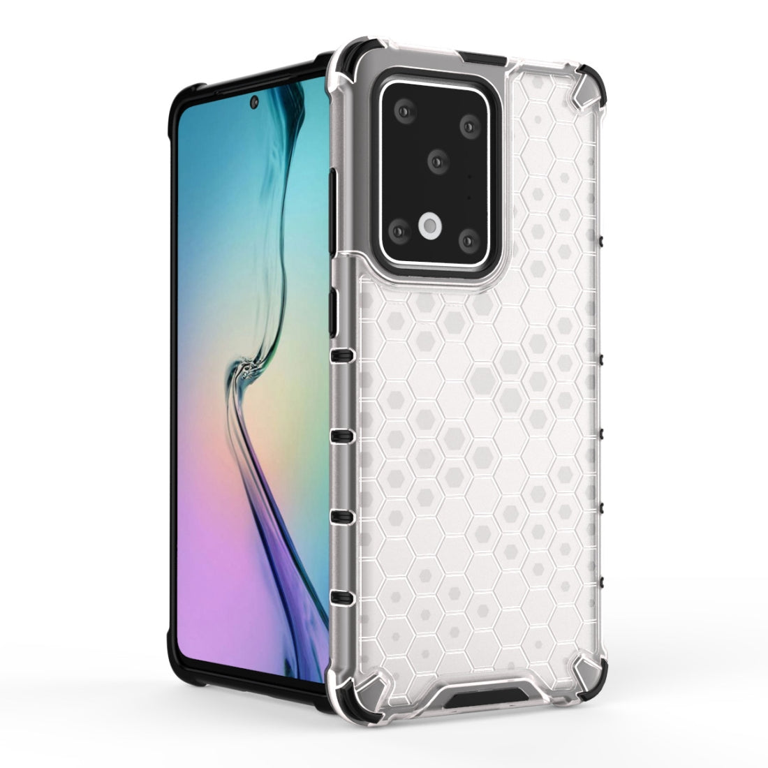 For Huawei P40 Pro Shockproof Honeycomb PC + TPU Case(White)