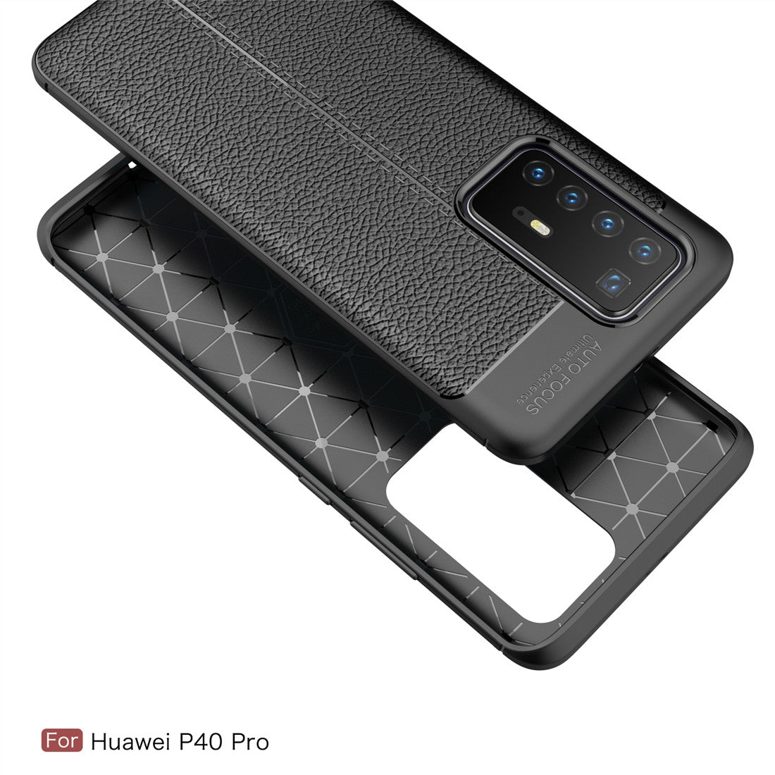 For Huawei P40 Pro Litchi Texture TPU Shockproof Case(Red)