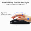 2.4Ghz Rechargeable Ergonomic Wireless Optical Mouse(Black)