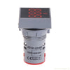 AD101-22VMS Mini AC 20-500V Voltmeter Square Panel LED Digital Voltage Meter Indicator(Red)
