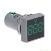 AD101-22VMS Mini AC 20-500V Voltmeter Square Panel LED Digital Voltage Meter Indicator(Green)