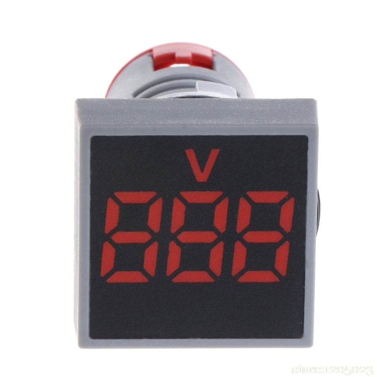 AD101-22VMS Mini AC 20-500V Voltmeter Square Panel LED Digital Voltage Meter Indicator(Yellow)