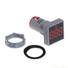 AD101-22VMS Mini AC 20-500V Voltmeter Square Panel LED Digital Voltage Meter Indicator(White)