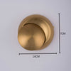 Rotating Wall Round Bedside Staircase Indoor Corridor Wall Lamp(Gold)